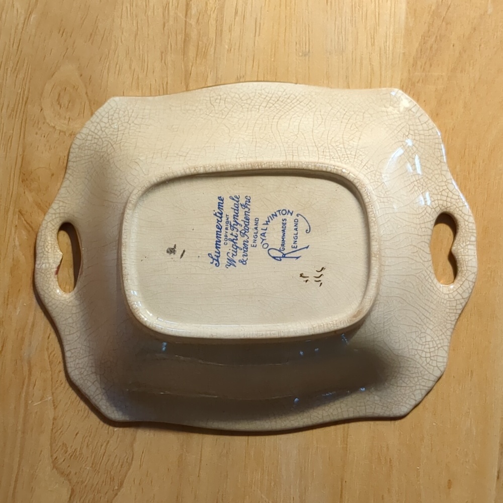 Vintage Royal Winton Summer Nut Dish and Scoop - Picture 2 of 5